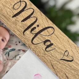 "Engraved Wooden Photo/Picture Frame, Portrait Or Landscape, in 2 Sizes 7""x5"" 10""x8" - thumbnail 4