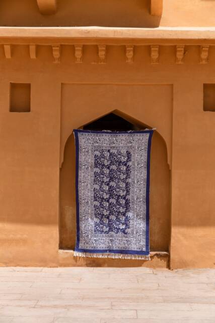 Handmade Block Print Rug 4x6 Floral Cotton Indian Rug - image 1