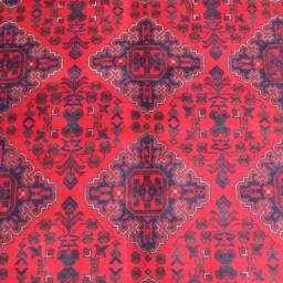 7x10 Large Tribal Rug - Afghan Hand Knotted Veg Dyes Wool Area Turkmen Zir Khaki Old Style Geometric Bukhara Rug Oriental Red Carpet - thumbnail 3