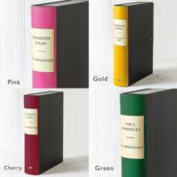 Custom A4 Ring Binder Or Box With Vintage Book Spine, Personalised Office Files - thumbnail 2