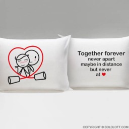 Couple Gifts Couples Pillowcases Anniversary For Wedding Boldloft Together Forever - thumbnail 2