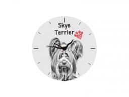 Skye Terrier, Free Standing Mdf Floor Clock With An Image Of A Dog - thumbnail 1