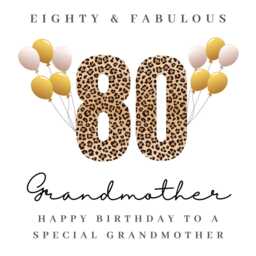 Personalised Grandmother 80Th Birthday Candle Gifts Card Mug W - thumbnail 4