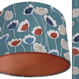 Inspired Scandinavian Lampshade, UK Handmade Green Light Shade, Table Lamp Ceiling Modern Scandi Home Interior Lighting - thumbnail 3