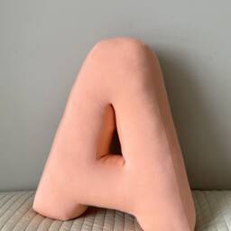 Letter Pillow Room Decor Soft Fabric Letters Shaped Cream Stuffed Baby Room - thumbnail 2