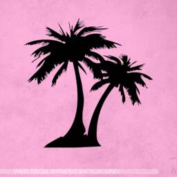 Palm Tree Decal - Beach Decal Hawaiian Decor Tropical Vinyl Sticker & Wall Decals - thumbnail 2