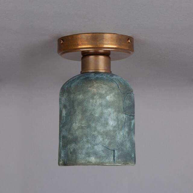 Osier Organic Ceramic Ceiling Light Blue Earth 4.75 - image 1