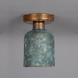 Osier Organic Ceramic Ceiling Light Blue Earth 4.75 - thumbnail 1