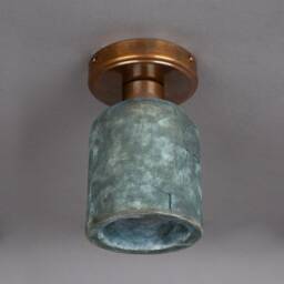 Osier Organic Ceramic Ceiling Light Blue Earth 4.75 - thumbnail 2