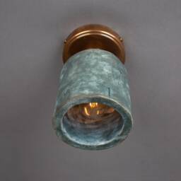 Osier Organic Ceramic Ceiling Light Blue Earth 4.75 - thumbnail 3