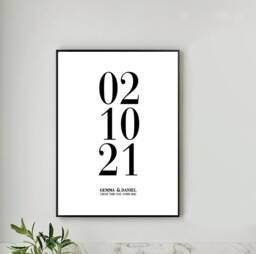 From This Day Forward Personalised Wall Art Poster Decor Print Gift Hallway Kitchen Entrance Housewarming New Home Wedding Anniversary - thumbnail 1