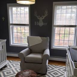 Personalized Deer Head Wall Decal Hunting Nursery Decor Ww37 - thumbnail 3