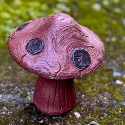Stone Mushroom Statue Concrete Fleabane Figurine Garden Plant Sculpture Rustic Yard Ornament Outdoor Tale Decoration Cement Fungi Art Gift - thumbnail 2