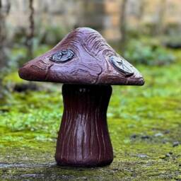 Stone Mushroom Statue Concrete Fleabane Figurine Garden Plant Sculpture Rustic Yard Ornament Outdoor Tale Decoration Cement Fungi Art Gift - thumbnail 3