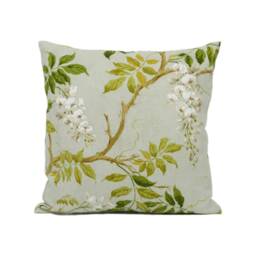 Colefax & Fowler - Alderney Aqua Classic Floral Tree Foliage Cushion Cover Handmade Throw Pillow Designer Home D??cor - thumbnail 2