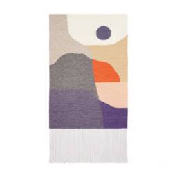 Unique Tapestry Sun #89 - Handwoven Woolen Kilim Wall Textile Weaving Natural Plant Dyed Rug Modern Decoration Bohemian Decor - thumbnail 2