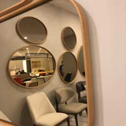 Rectangular Solid Wood Wall Mirror, Oak Or Walnut Frame, Bathroom & Hallway Mirror - thumbnail 3