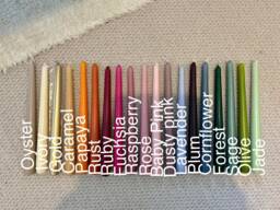 10 Inch Tapered Dinner Candles Non Drip, 7 Hour Burn, Wedding Candles