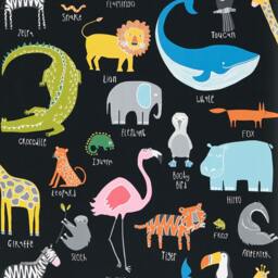 Handmade Drum Lampshade in Scion Animal Magic Blackboard - Ceiling Pendant Shade Or Table - thumbnail 3