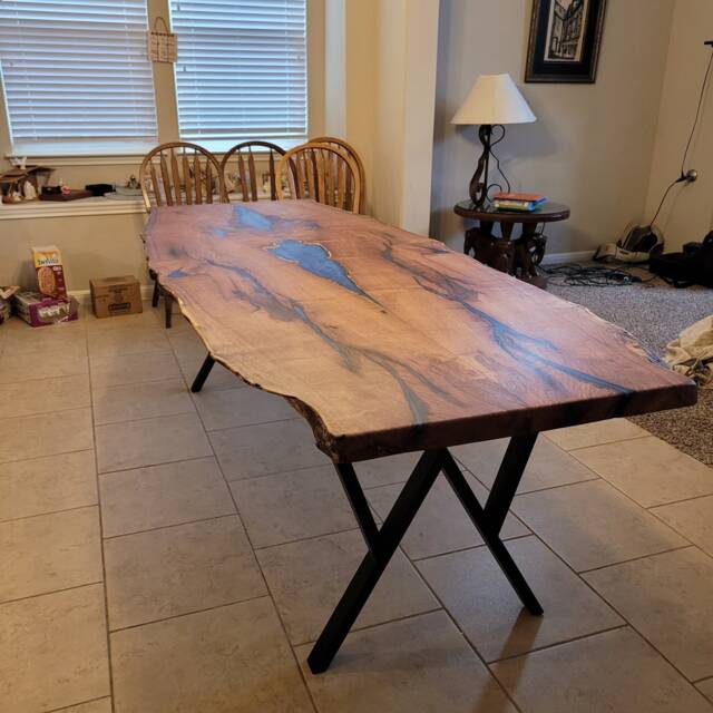 "28"" Metal Table Legs, Steel Base, Width 24"", Height 26"" - 30" - image 1