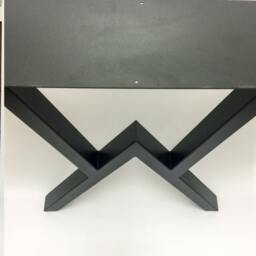 "28"" Metal Table Legs, Steel Base, Width 24"", Height 26"" - 30" - thumbnail 2