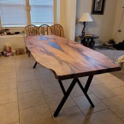 "28"" Metal Table Legs, Steel Base, Width 24"", Height 26"" - 30"