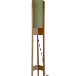 Green Translucent Mid-Century Inspired Floor Lamp - thumbnail 2