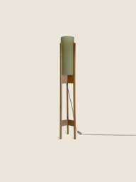 Green Translucent Mid-Century Inspired Floor Lamp - thumbnail 1