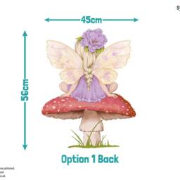 Toadstool Fairies Wall Sticker, Fairy Decor, Stickers, Nursery Decal, Stickers - thumbnail 3