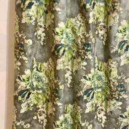 "Pair 25 Or 50"" Wide Covington Venus Floral Rod Pocket Cafe Curtains Panels Drapes 24 63 72 84 96 108 120" - thumbnail 3