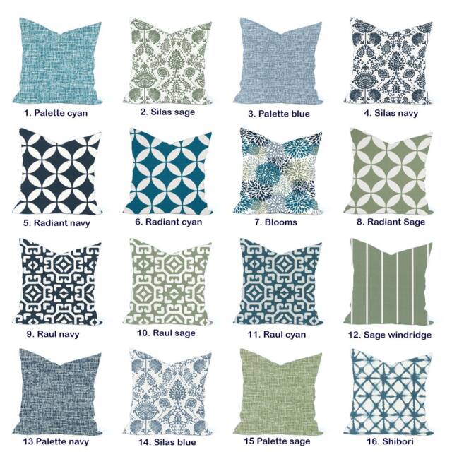 Luxe Outdoor Pillow Cover, Indigo Collection Outdoor Pillow Covers/Navy Shibori Cover Blue Patio Boho Cover