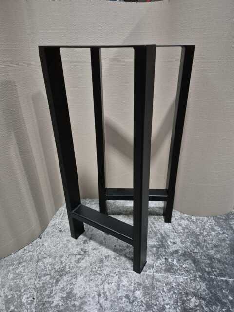 Set Of 2 Chunky H Frame Style Industrial Steel Console Breakfast Bar Table Legs Leg Metal Box Frames - Various Sizes Available - image 1
