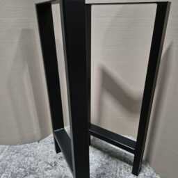 Set Of 2 Chunky H Frame Style Industrial Steel Console Breakfast Bar Table Legs Leg Metal Box Frames - Various Sizes Available - thumbnail 2