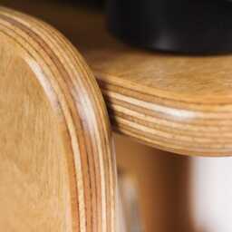 Record Player Stand, Vinyl Storage Cabinet, Mid Century Nightstand, Bedside Table, Handmade Wooden Unit - thumbnail 3