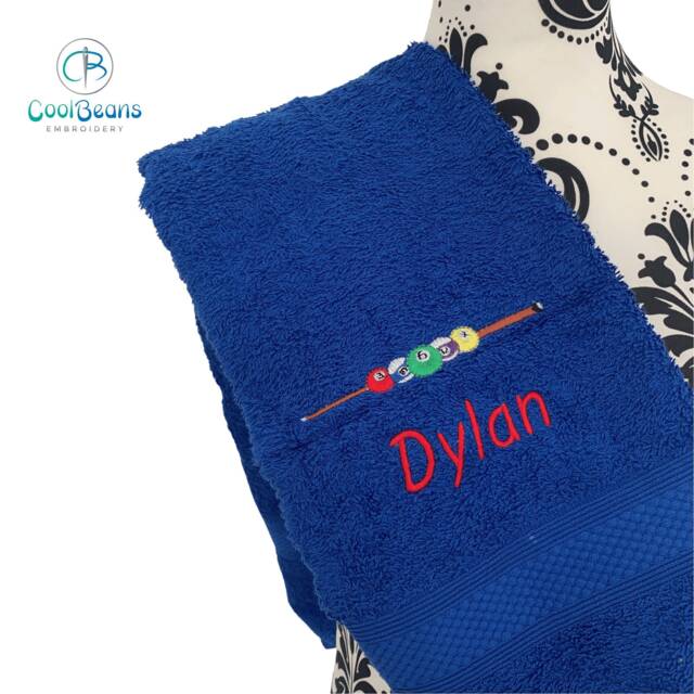 Snooker/Pool Towel - Personalised Face Cloth Hand Bath - image 1