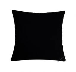 Jet Black Solid Decorative Throw Pillow Cover/Case Cushion 20x20 - thumbnail 1