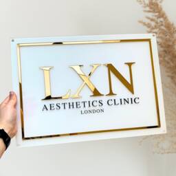 Custom Logo Acrylic Sign, Wall Hanging Signage For Small Businesses, Receptions, Home Offices, Beauty Salons, Nail Studios, Cake Shops - thumbnail 3