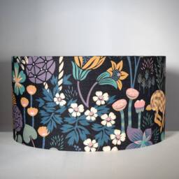 Rabbit Lampshade Floral Pattern With Gold Silver Or White Lining, 20cm To 45cm ?? For Lamp Ceiling Lightshade, Handmade By Vivid Shades - thumbnail 3