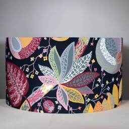Rabbit Lampshade Floral Pattern With Gold Silver Or White Lining, 20cm To 45cm ?? For Lamp Ceiling Lightshade, Handmade By Vivid Shades - thumbnail 4