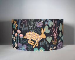 Rabbit Lampshade Floral Pattern With Gold Silver Or White Lining, 20cm To 45cm ?? For Lamp Ceiling Lightshade, Handmade By Vivid Shades