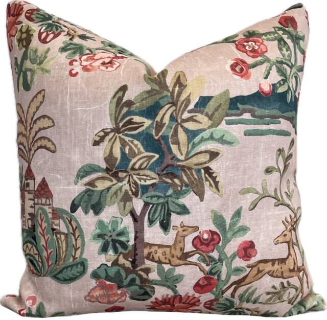 G.p & J Baker Knights Tale Light Plaster Double Sided Cushion Cover Pillow Coverts - image 1