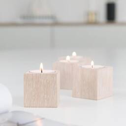 Tealight Holder Oak 4 - thumbnail 1