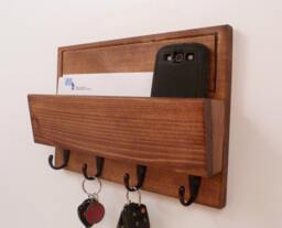 Mail Organizer Wall, Rack, Entryway Organizer, Key Rustic & Holder