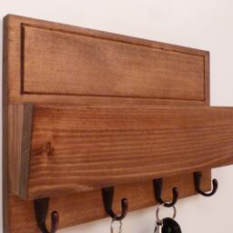 Mail Organizer Wall, Rack, Entryway Organizer, Key Rustic & Holder - thumbnail 3