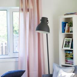 stonewashed Linen Curtain Panel Custom Farmhouse Window Drapes - thumbnail 3