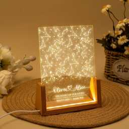Custom Star Map Night Light Personalized Constellation Gift - thumbnail 3