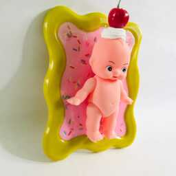 Kewpie Doll Wall Hanging Faux Food Pop Art Decor - thumbnail 4