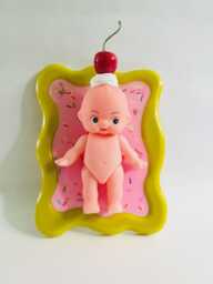 Kewpie Doll Wall Hanging Faux Food Pop Art Decor