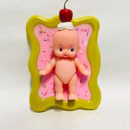 Kewpie Doll Wall Hanging Faux Food Pop Art Decor - thumbnail 2