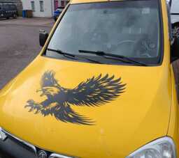 Hawk Eagle Attack Wall Art Decal Car Van Bonnet Vinyl Side Sticker Hood Graphic Window Door Sign Motorhome Campervan